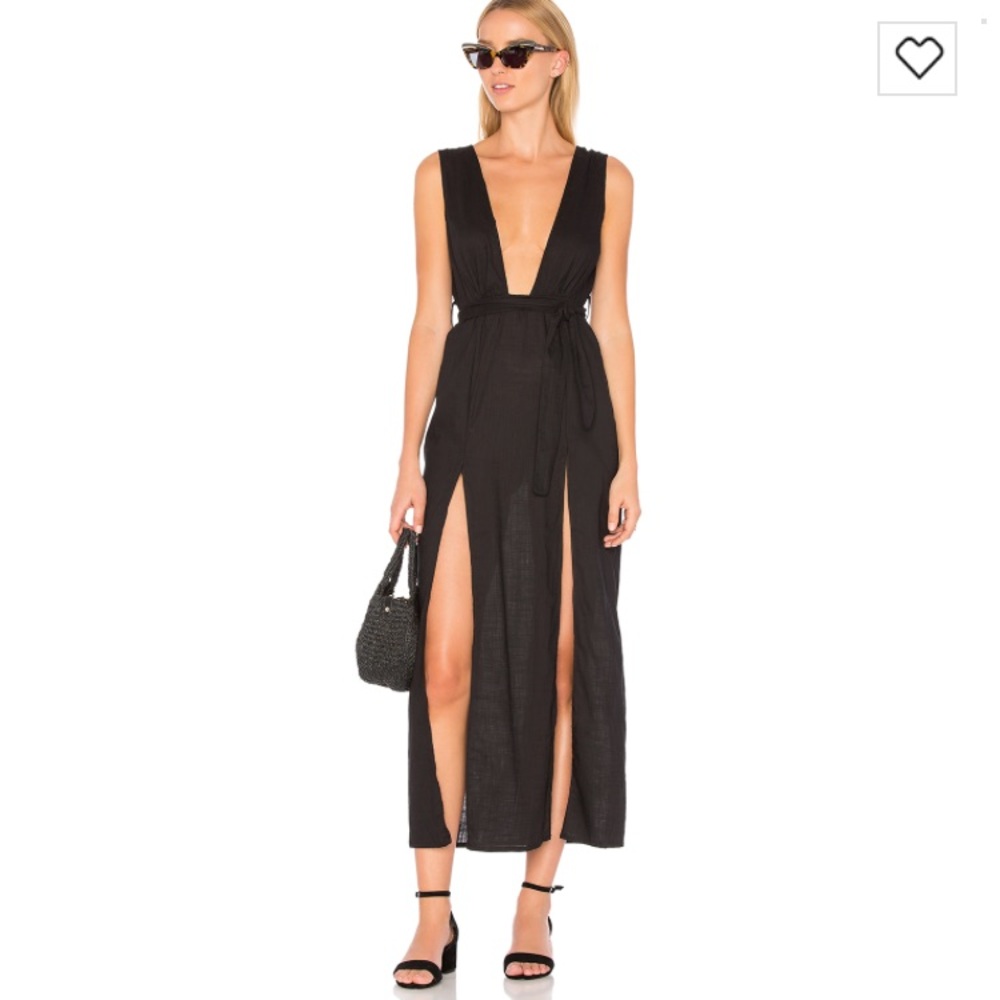 Black maxi dress